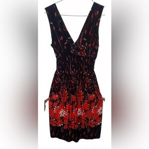 Red And Black Mini Dress Unbranded Size Small